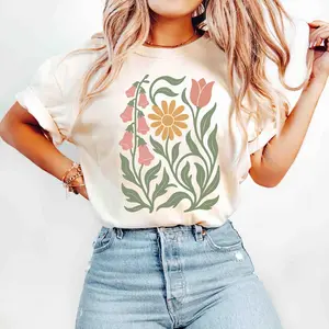 No Words Subtle Anti Trump Shirt, FDT TShirt, Foxglove Daisy Tulip T-Shirt, Feminist Tee, Gift for Democrat, Boho Floral Botanical, Flower Market