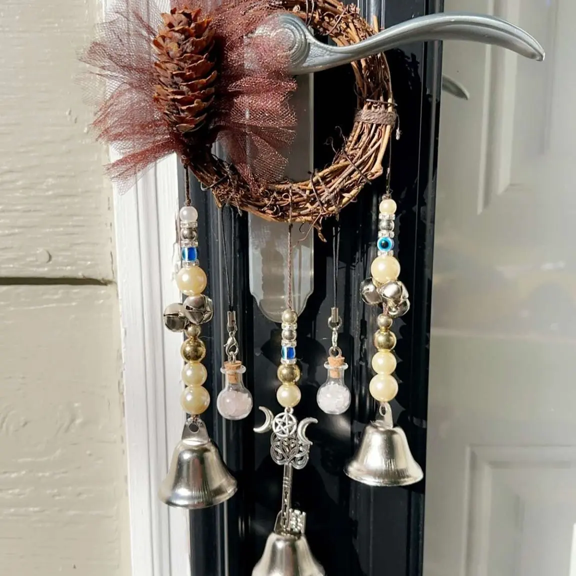 Elegant Witches Bells Decor Decoration 1 count elegant style bel room decor hanging decoration home accessory for your bedroom living room or front door. Hang outside and listen to the bells when the wind blows.
