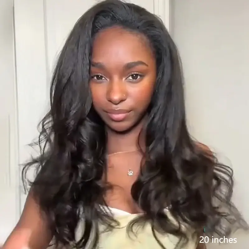 [WEAR GO HALF WIG] ISEE HAIR Invisible Hairline Wear Go Half Wig Kinky Straight & Yaki Straight Seamless Flip Over Wig Glueless Human Wigs Beginner Friendly Vacation Hair #SummerWins #DealsForYouDays
