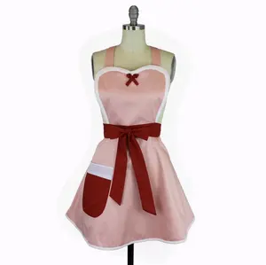 Santa's Elf Pink Helper Christmas Holiday Mrs. Claus Apron Gift For Her