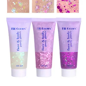 Face & Body Glitter Gel | Perfect for Concerts, Festivals, Raves, and Party Makeup, Multi-Purpose Sparkle Glitter Gel, Easy to Apply and Remove