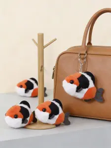 Lucky Koi Plush Keychain, Cute Fish Charm, Cartoon Gift, Suitable for Bags and Keys, Adorable Toy Accessory, Bag Charms