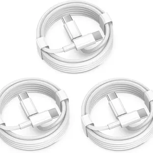3 and 6 Pack USB-C to USB-C Cable 3ft 60W, Compatible with iPhone 15/15 Pro/15 Pro Max, Samsung Galaxy S22/S21/Note20 Ultra, MacBook Air/Pro 13'', White colour Cellphone Smartphone Electronic Mobile Charger