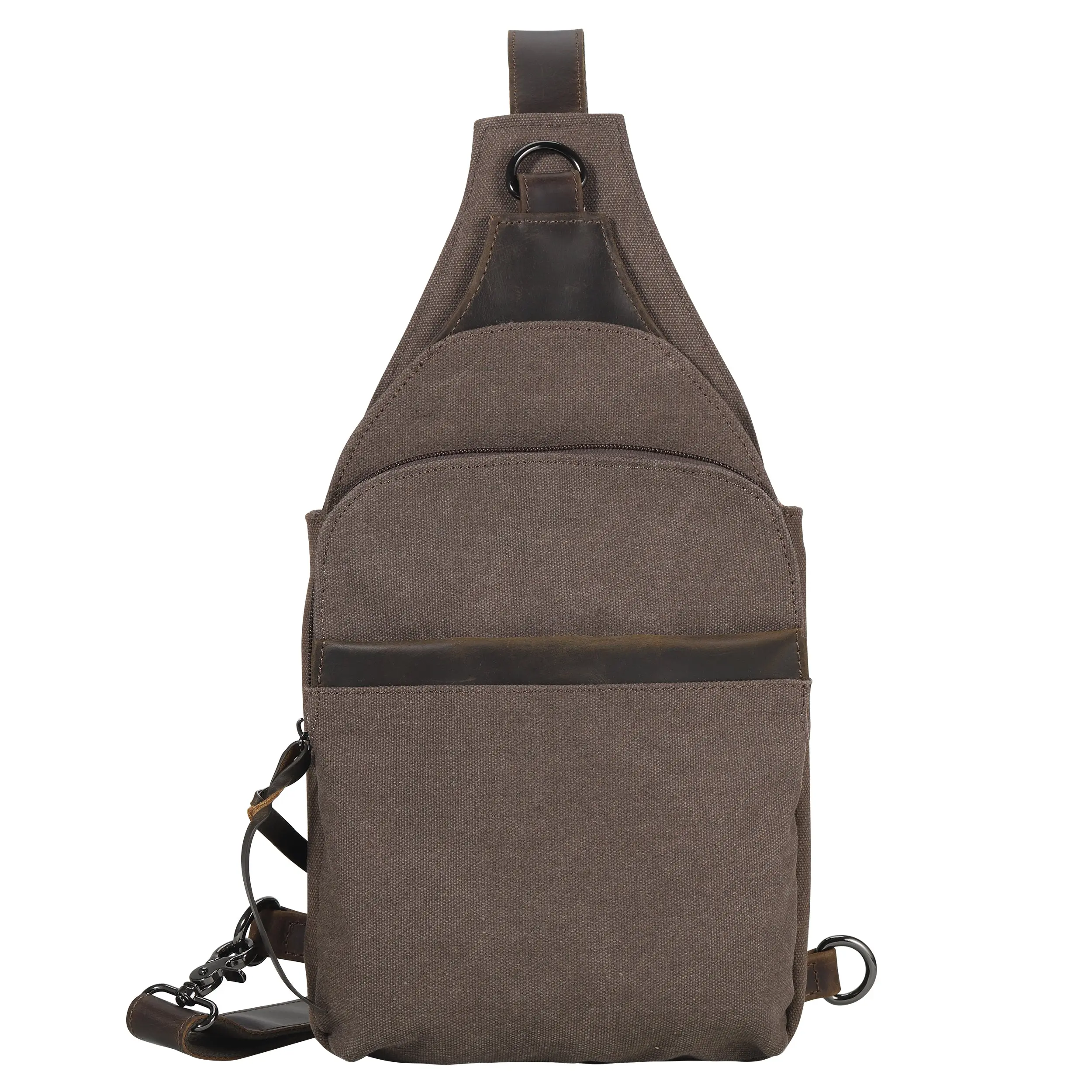 Secure Carry Bag - Dakota Canvas Leather Magnetic Fast Draw Sling by Lady Conceal