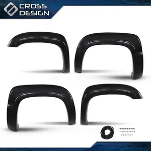 CROSSDESIGN Factory Fender Flares Fit For 2007-2013 Chevrolet Avalanche Full Set Paintable