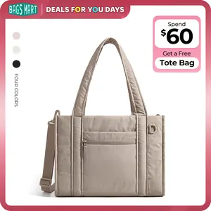 【NEW IN】BAGSMART Boxy Tote Bag for Women, Small/Medium Crossbody Bag with Zipper/Detachable Shoulder Strap, Women's Tote Handbags, Daily Causal Work Bag Work Tote for Travel Work College School summerwins