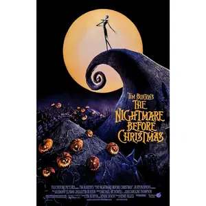 Tim Burton's The Nightmare Before Christmas movie poster Poster No Frame Decor Home, Kitchen, Garden, Living Room, Office
