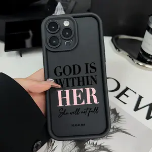 God is within her for use with iPhone 17 air 16 Pro max 15 plus 14 Pro 13/12/11/X/XR/XSMAX soft Shockproof phone case Advanced fashion gift TPU Bumper latest viral