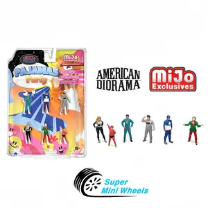 American Diorama 1:64 - Pajamas Party Figures - 6 pcs Set - Metal