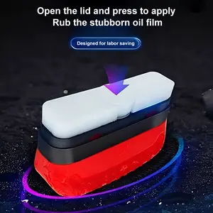 Glass Cleaning Board, Glass Coating for Windshield, Windshield Oil Film Cleaner, Hydrophobic Windshield Coating, Glass Cleaner Board for All Cars, Anti-rain Oil Cleaning Brush Clarity and Visibility (1Pc)