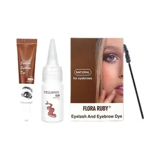 Flora Ruby Eye Brow Dye, 3 Colors, Water Proof, Quick Dry, Half, Semipermanent