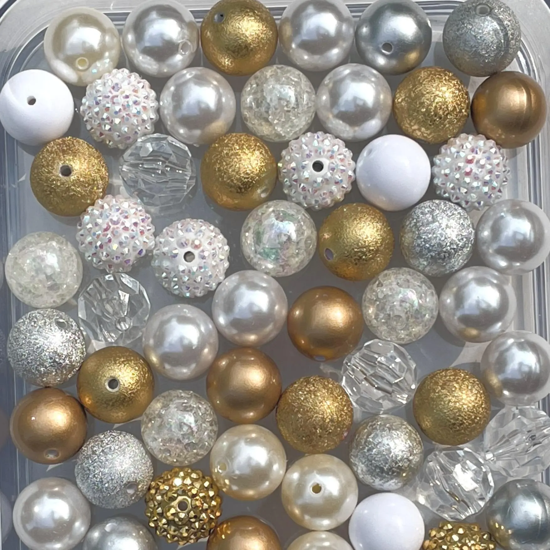 Wedding Mix 20mm Bubble Gum Bead Mixes Chunky Bead Mixes for Jewelry Making Key Chains Pens Durable Plastic Round Beads