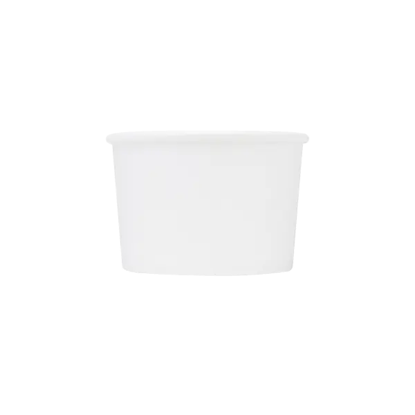 Karat Earth 8oz Eco-Friendly Paper Food Containers (90.8mm), White - 1,000 pcs