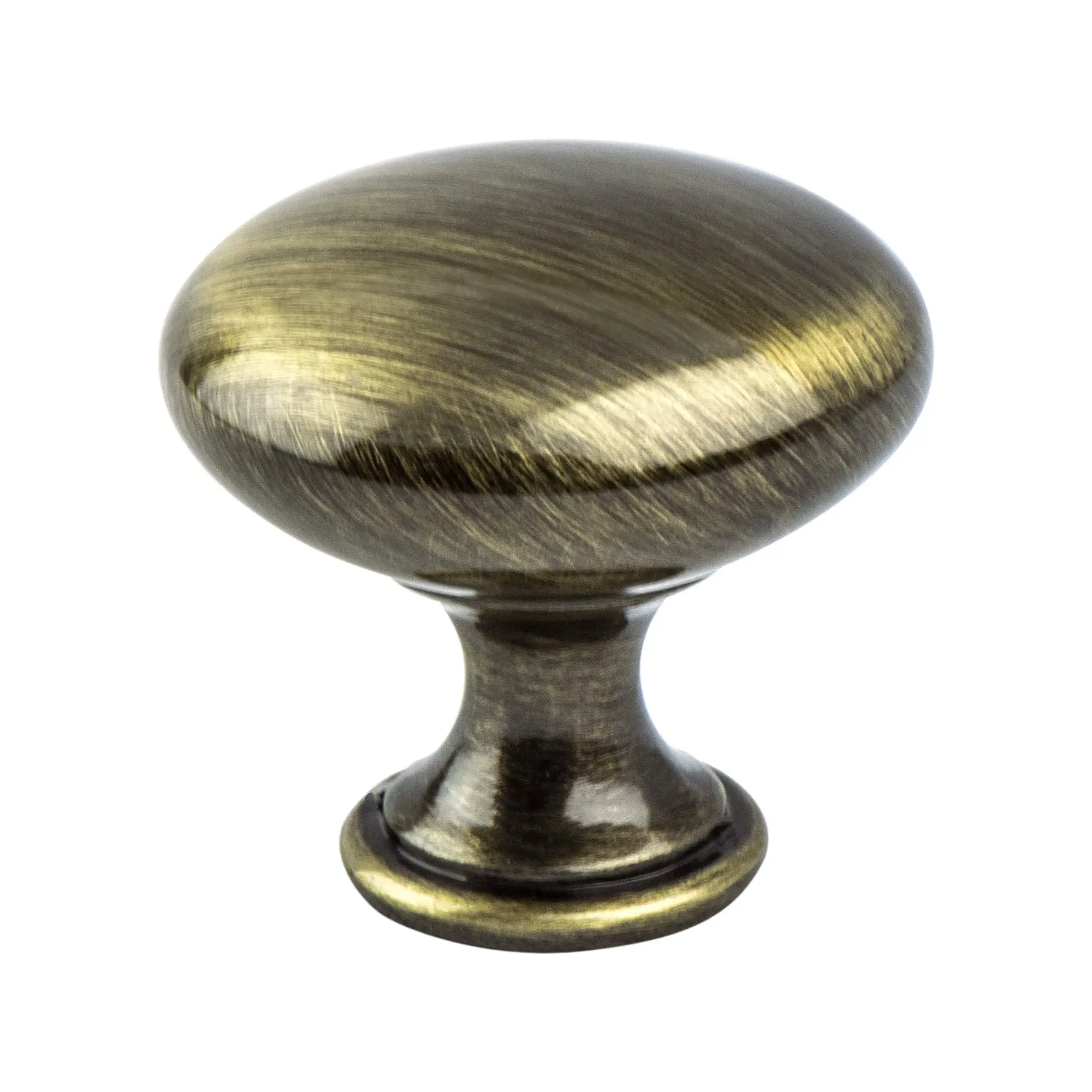 Berenson 9724-1BAB-P Simple European Flair Doorknob, 1.187 in. Dia. Euro Moderno Knob with Brushed Antique Brass Finish