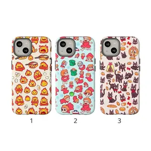 Ghibli Studio Anime Phone Case – Soft Watercolor Sky, Protective TPUSuitable for iPhone 17-11 Pro Max/Plus and  Samsung Galaxy S23-25