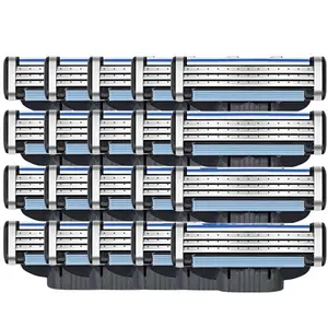 Classic Men's Manual Shaver 24-Pack Hypoallergenic 3-Layer Stainless Steel Blades Safe Daily Use Safety Razor with Compact Design and Easy Handle Not Specified foil shaver