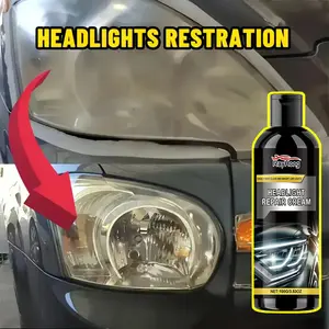 Professional Headlight Restoration Kit, 3.53oz Universal Car Light Polishing Wax, Yellowing & Oxidation Repair Cream, Long-Lasting Protection Spray