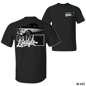 Chevy C10 Lifestyle T-Shirt, Classic Lowered Pickup Graphic Tee, Vintage C10 Street Truck Shirt for Truck Lovers & Chevy Fans, Gift for C10 Enthusiasts