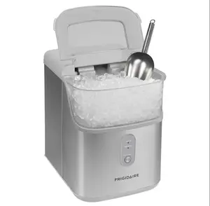 Frigidaire Crunchy Chewable Countertop Nugget Ice Maker 33 lbs SS Scoop EFIC2550