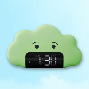 Kids Wake Up Light Alarm Cloud Clock White - for Kids Room, Alarm Clock, Capello