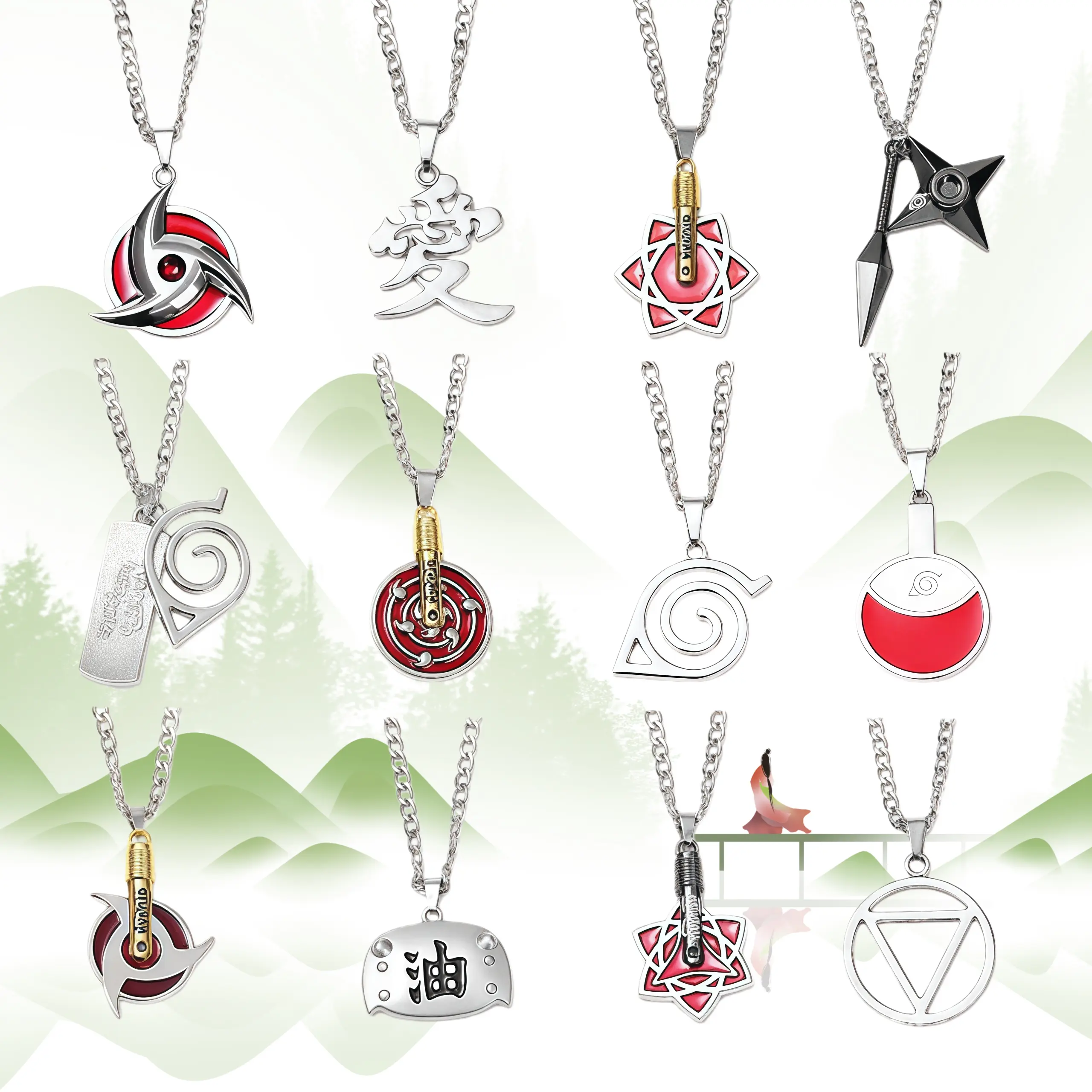 naruto blue crystal necklace - TikTok Shop