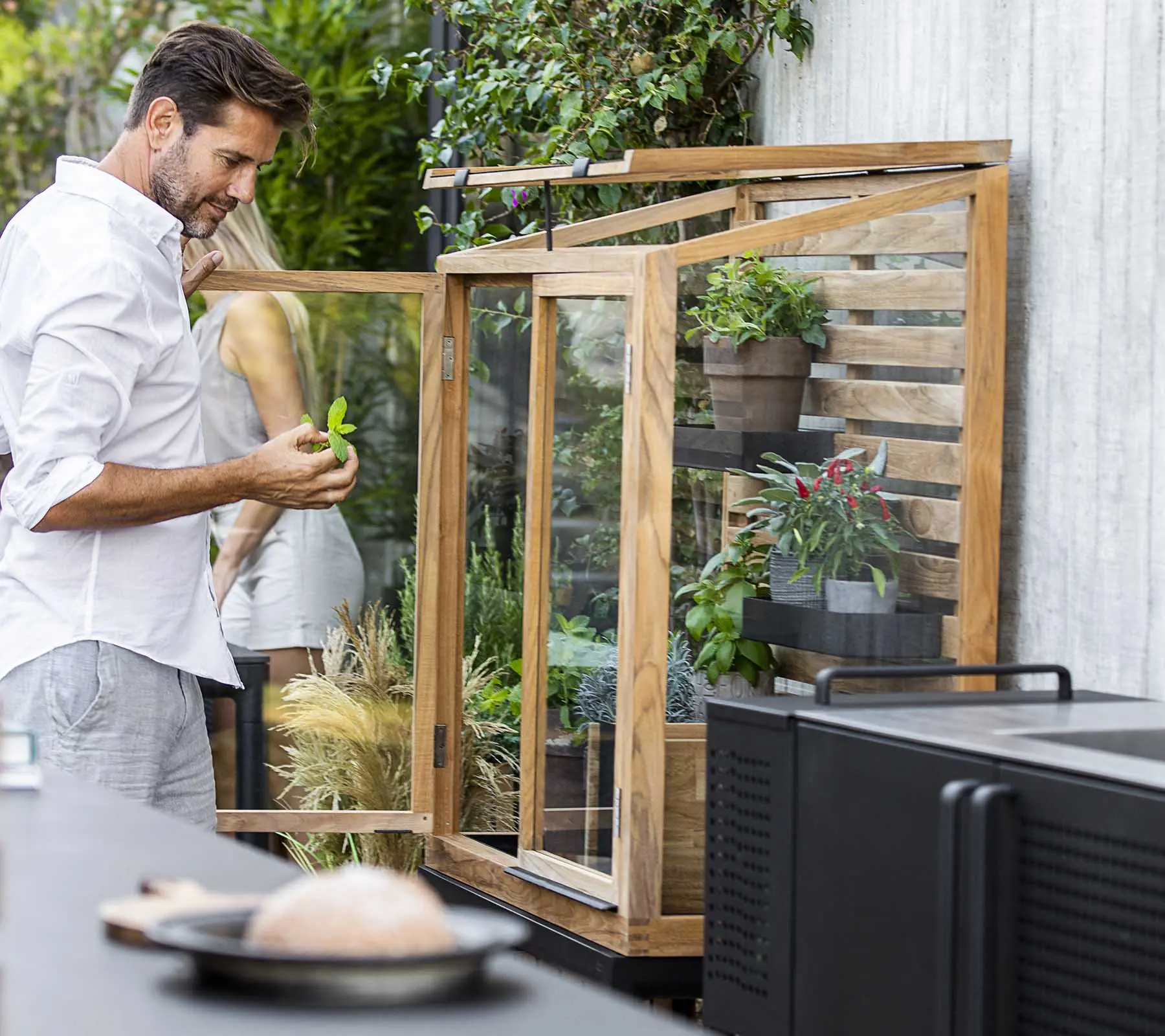 Drop Teak Portable Greenhouse
