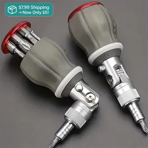 Multifunctional Professional 8-in-1 Ratcheting Multitool Screwdriver with Magnetic Tip - Perfect for DIY and Repair Projects