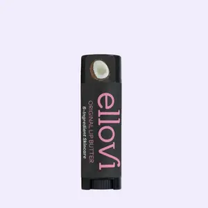 Ellovi Vegan Lip Butter with Aromatherapy Fragrance from Pure Essential Oils for Dry and Cracked Lips - Cruelty-Free, Non-GMO, Plant-Based Skincare