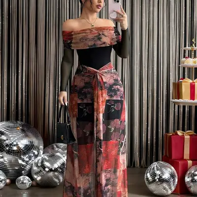 chinese dress ladies Wolfe Maxi Dress Solaro