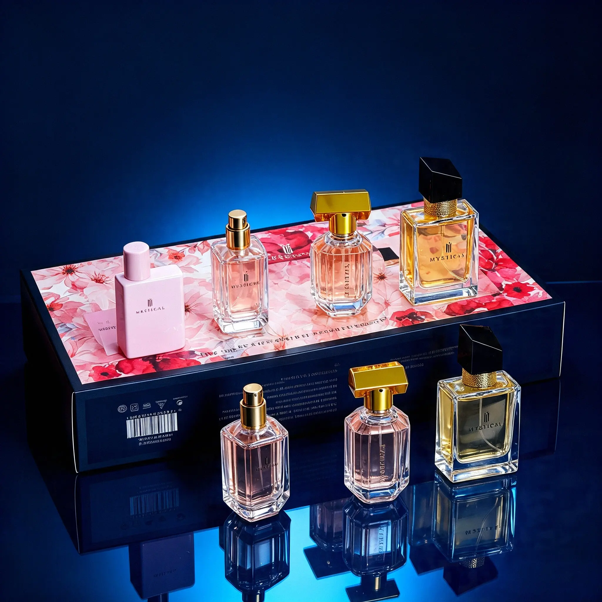 Premium Perfume Gift Set for Ladies, Eau de Parfum Fragrance Collection Kit with Delicate Floral Packaging, Ladies Gifts, Kit Set