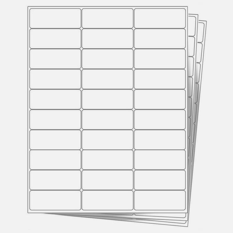 SJPACK 8.5" x 11" Sheet All-Purpose Self-Adhesive Labels, 1" X 2-5/8" a Label White, Pack of 25 Sheets Compatible with Laser/Inkjet Printer Customization Permanent