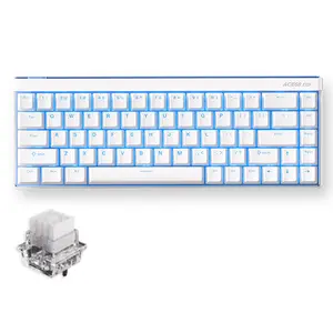 MCHOSE Ace68 Air 65% Mechanical Keyboard 68 Keys Hall Effect Magnetic Switch 8KHz Polling Rate 0.1ms Latency Ultra-Light 780g RGB Backlit PBT Keycaps 5-Layer Sound Dampening