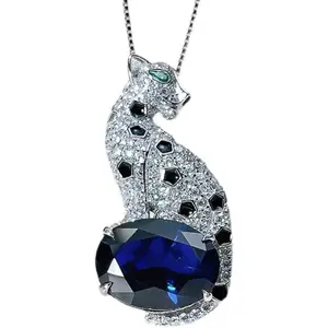 Unleash Your Wild Side | Jaguar Head Pendant Necklace – Full Diamond, Fierce Energy