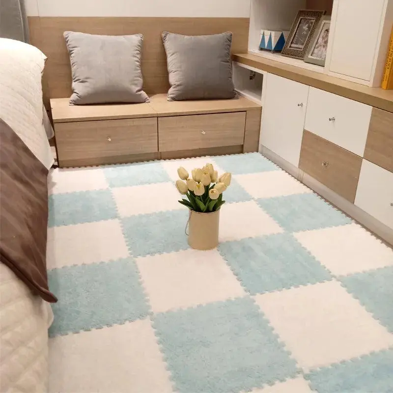 Soft Plush Multi-Color Foam Puzzle Carpet 30x30x1CM TD1048 Unisex Sports Blanket 0-24m+ EVA Material CE Certified