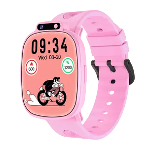 LAXASFIT Stylish Kids’ Wearable Silicone Smart Wristwatch - 1.9-inch HD Eye-Friendly Touchscreen, Educational Games, Calorie Tracking, Sleep Monitoring, Android Compatible Multifunctional Educational Device, Kids’ Birthday Gift
