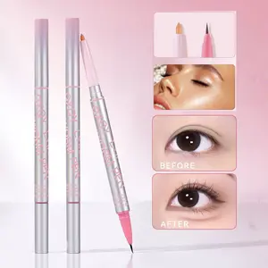 2 in 1 Liquid Contour and Highlighting Pen, Glow Seeker Highlighter for Eyes, Waterproof and Long-Lasting Makeup, Smooth Texture with Glitter Finish