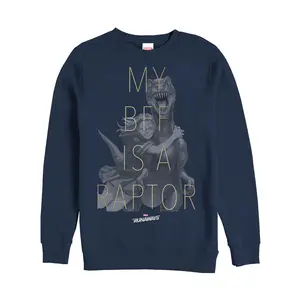 Men's Marvel Runaways BFF Raptor Old Lace Sweatshirt