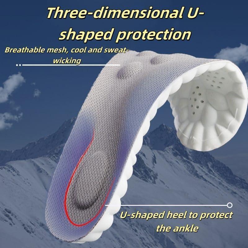 Insoles for Women Man,Cloud insoles for Men Women,4D Cloud Soles for Men Soft Memory Foam Cushioning Insoles - Trim to Fit Steppers Insoles
