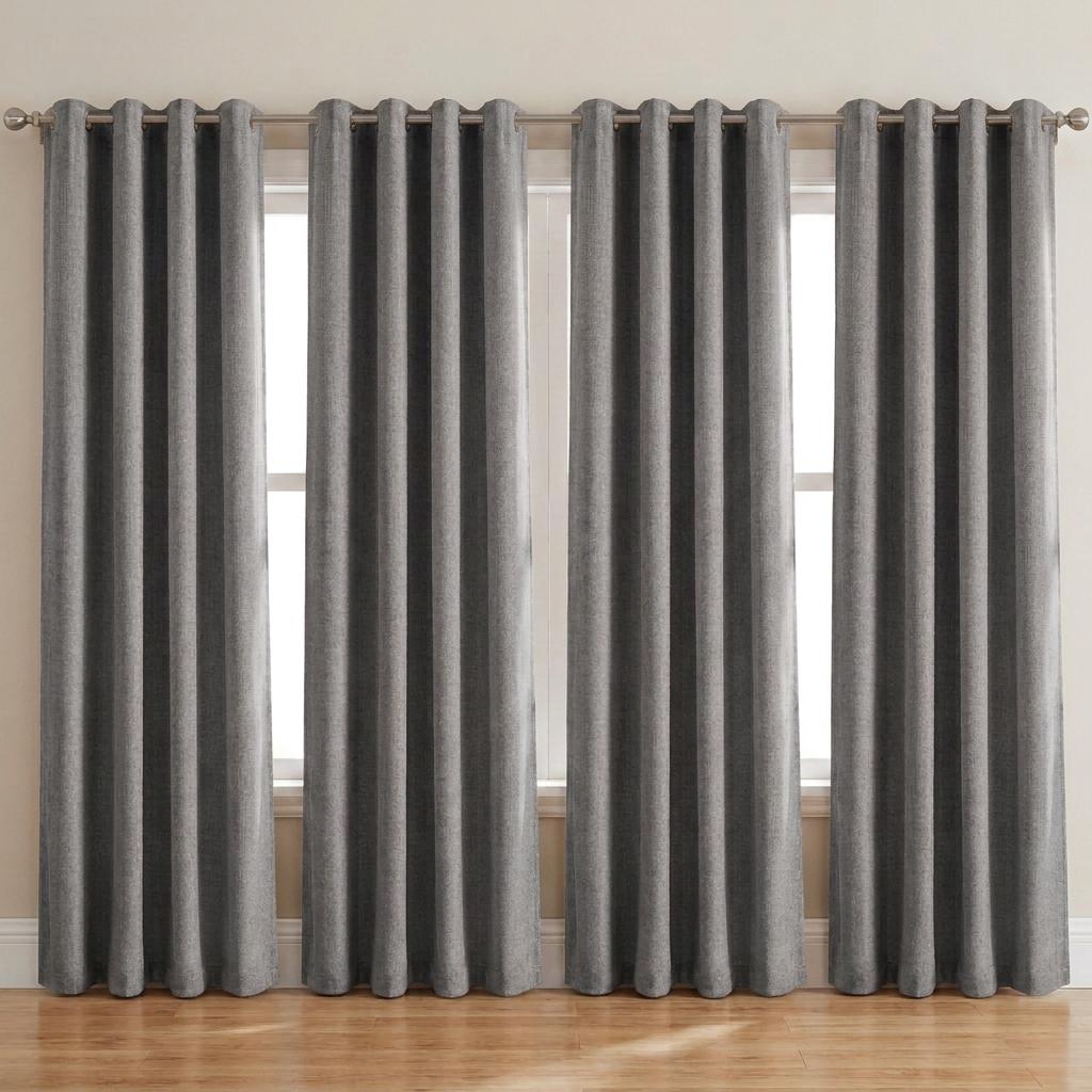 2 Panels Linen Blackout Curtains ,Formaldehyde‑Free & Odor‑Free, Soft Fabric, Natural Drape, Wrinkle-resistant, 2 Panels Set, Luxury Curtains ,Home Decor,for Living Room & Bedroom