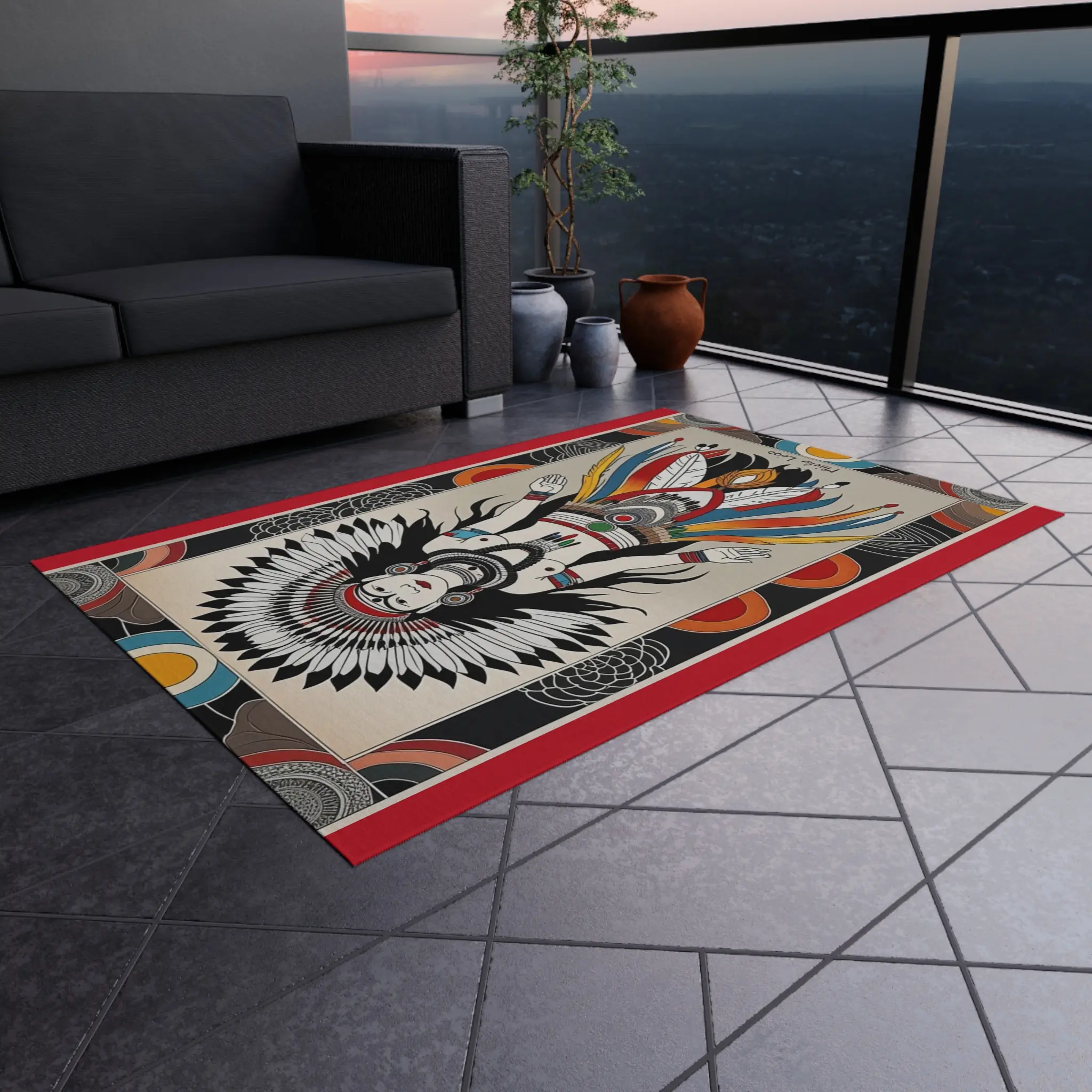 Native Spirit Indian Outdoor Rug
