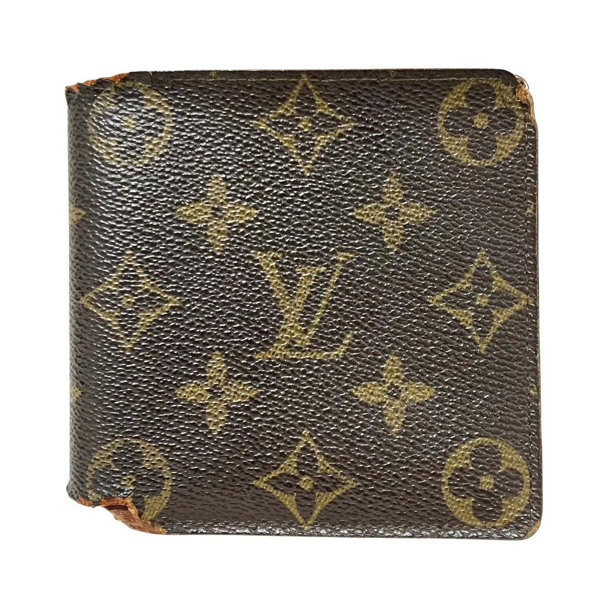 Pre-owned Louis Vuitton Canvas Small Leather Goods Portefeuille Marco Monogram Wallet