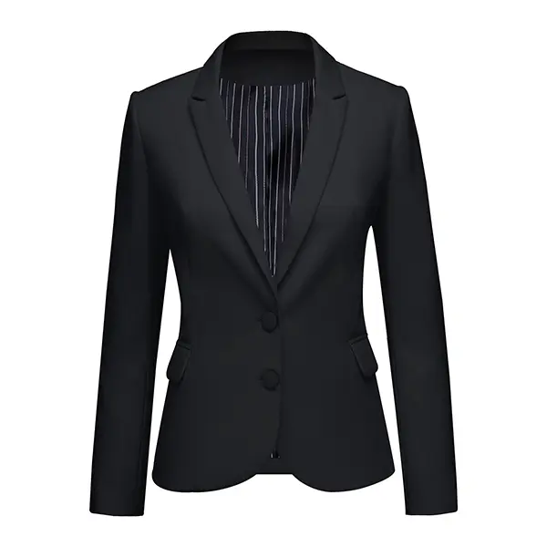 luvamia Women's Jacket Long Sleeve Formal Notch Button Down Blazer with Pockets Womenswear Coats Women's Elegant Women's Lapel Basic