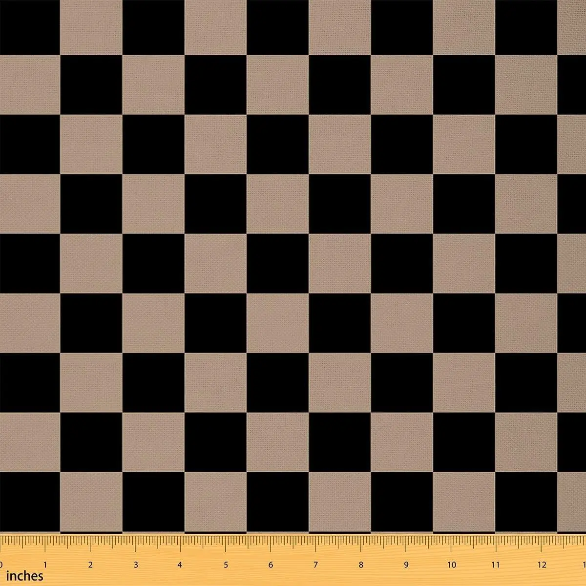 Checkered Retro Fabric Brown Plaid Upholstery Fabric Chairs Sofa Couch Geometric Vintage Home DIY Projects,Waterproof Decor Polyester Modern Simple Groovy