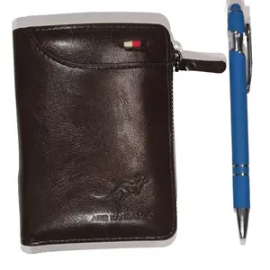 JOYMANIA Men's RFID Blocking Leather Wallet with closing zipper. Lots of room for credit cards. Comes in three different colors black, brown and coffee. men