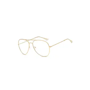 Clear Lens Aviator Eyeglasses Classic Retro F1002-CA03 Clear Lens Aviator Eyeglasses Classic Retro F1002-CA03