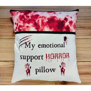 My Emotional Support HORROR Pillow Book Pillow