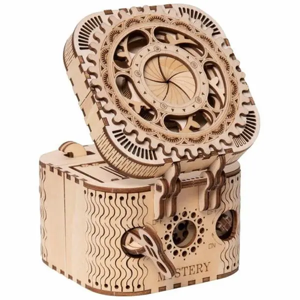 3D Wooden Puzzle Storage Box | Password Treasure Box