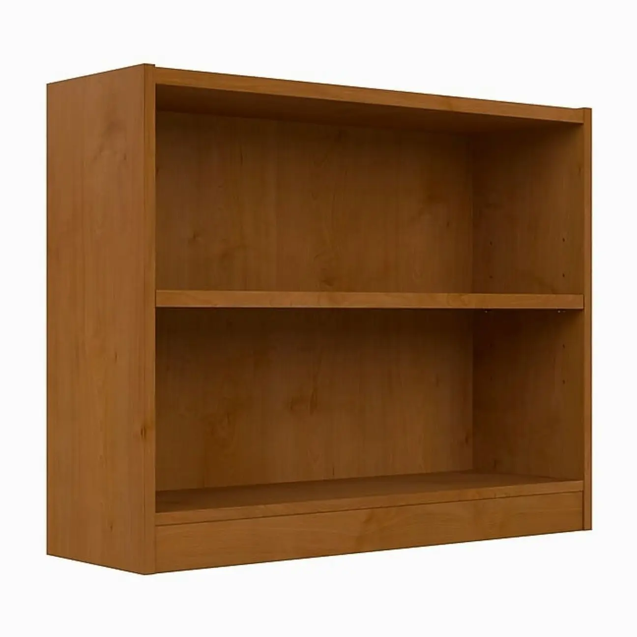 Bush Furniture Universal 30"H 2-Shelf Bookcase with Adjustable Shelf, Natural Cherry (WL12466)