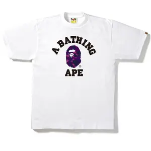 BAPE Color Camo College Tee White/Purple (men) by StockX