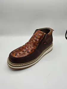 Raptor 515-Imit. Ostrich Cognac Zipper